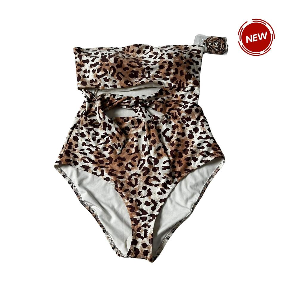 Aerie Multicolor Real Good Strapless Swimsuit Women's Size Large NWOT | 12-10